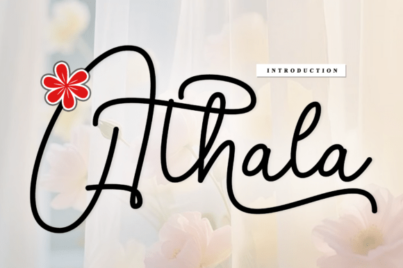 Athala: A Sophisticated Script Font for Handmade Labels, Invitations, and Packaging