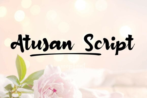 Atusan Script: A Warm Handwritten Typeface for Editors