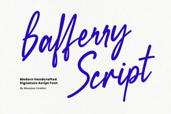Bafferry Script: A Premium Handwritten Font for Brands