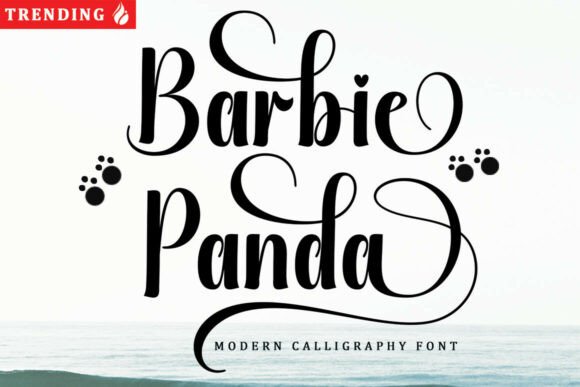 Barbie Panda: A Playful Script Handwritten Font for Creative Projects