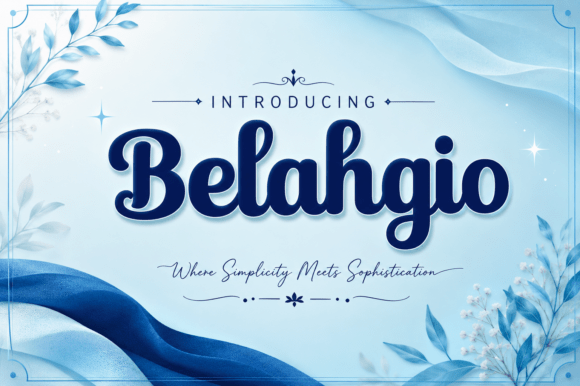 Belahgio: A Retro Script Typeface for Bold Branding