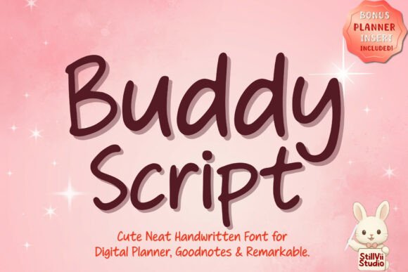 Buddy Script: A Neat, Cute Minimal Handwriting Font