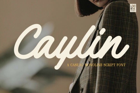 Caylin: A Casual Monoline Script Font for Web Design