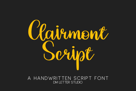 Clairmont Script: The Elegant Handwritten Font for Makers