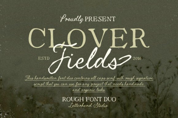 Clover Fields: A Rustic Script Font for Branding