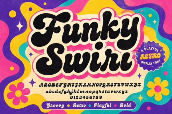 Funky Swirl: A Vintage-Inspired Script Font for Editorial Design