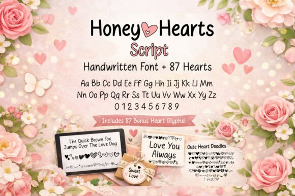 Honey Hearts Script: A Romantic Handwritten Font