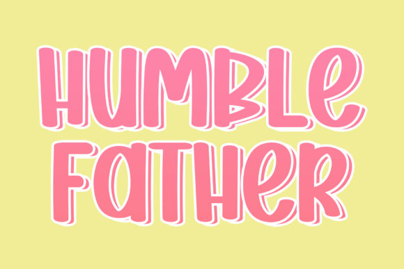 Humble Father: A Stylish Script Font for Elegant Craft Designs