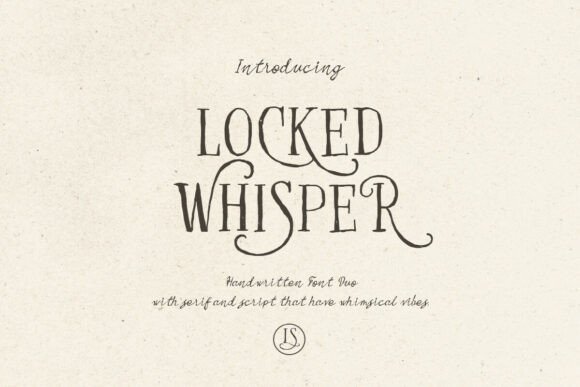 Locked Whisper: A Romantic Script Font for Crafters