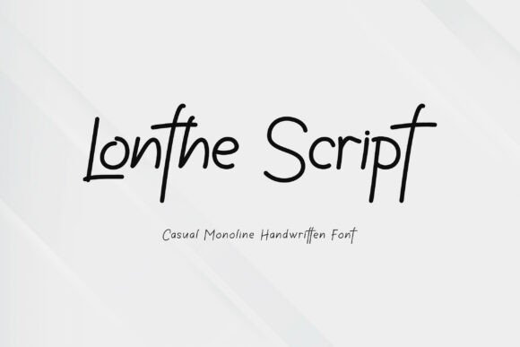 Lonthe: A Clean Script Font for Handmade Branding and Craft Projects