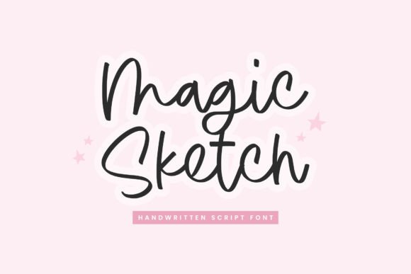 Magic Sketch: A Handwritten Script Font for Crafters and Makers