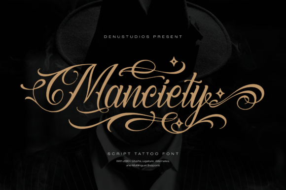 Manciety: A Premium Script Tattoo Font for Campaigns