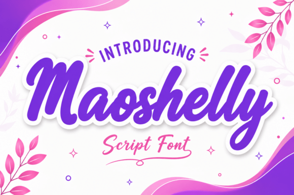 Maoshelly: A Modern Script Font for Crafters