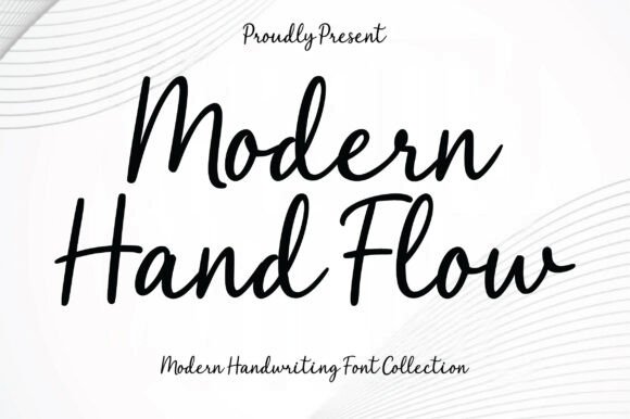 Modern Hand Flow: A Contemporary Script Font for Makers