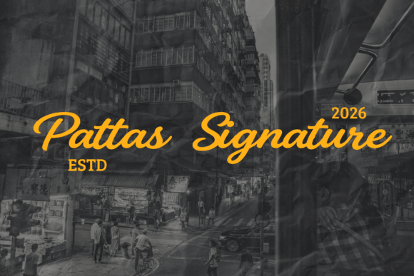 Pattas Signature: A Retro Script Typeface for Nostalgic Editorial Design
