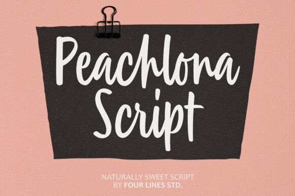 Peachlona Script: A Warm Handwritten Font for Web Design
