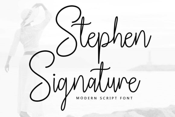 Stephen Signature: A Modern Script Font for Elegant Editorial Design