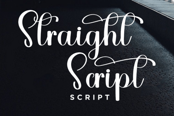 Straight Script: A Timeless Calligraphy Typeface