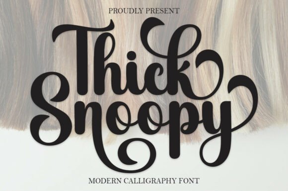 Thick Snoopy: A Stylish Script Font for Elegant Branding and Campaign Design