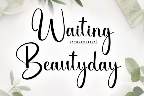 Waiting Beautyday: A Sophisticated Script Font for Makers